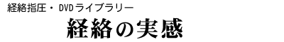 DVDライブラリー/経絡指圧「経絡の実感」